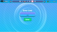 Copy and paste an active code into the box and hit the Enter button to redeem (Image via Roblox)